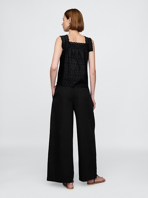 Image number 4 showing, Gap × DÔEN High Rise Pleated Trousers
