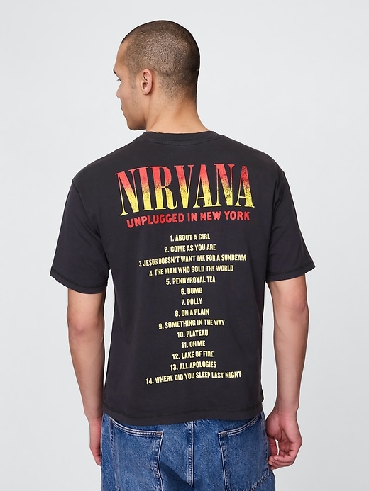 Image number 2 showing, Heavyweight Cropped Nirvana Graphic T-Shirt