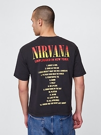 Kurt Cobain Relaxed Crop Graphic T-Shirt | Gap