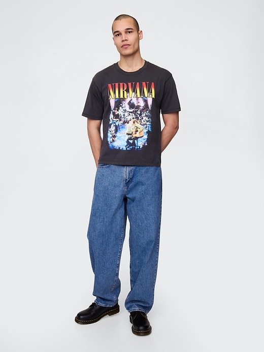 Image number 3 showing, Heavyweight Cropped Nirvana Graphic T-Shirt