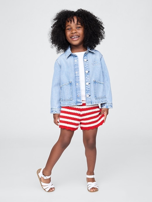 Image number 1 showing, Baby & Toddler Crochet Pull-On Shorts