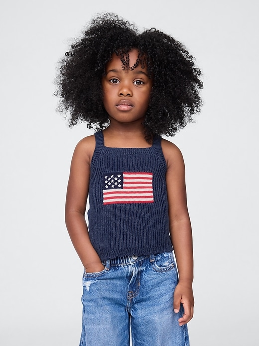 Image number 1 showing, Baby & Toddler Crochet Americana Tank Top