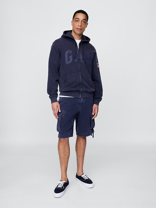 Image number 2 showing, VintageSoft Gap Logo Zip Hoodie