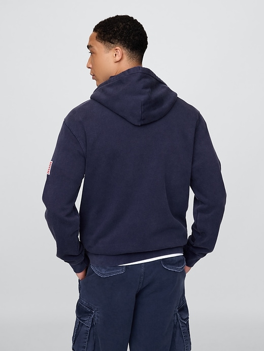 Image number 3 showing, VintageSoft Gap Logo Zip Hoodie