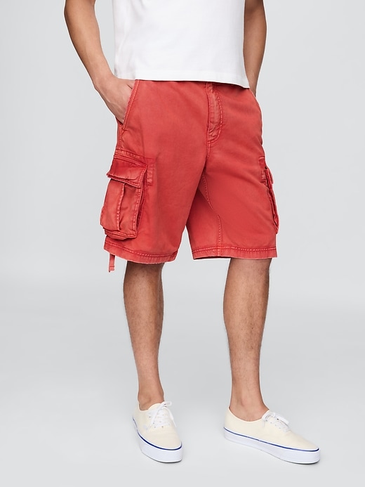Image number 2 showing, Twill Cargo Baggy Shorts