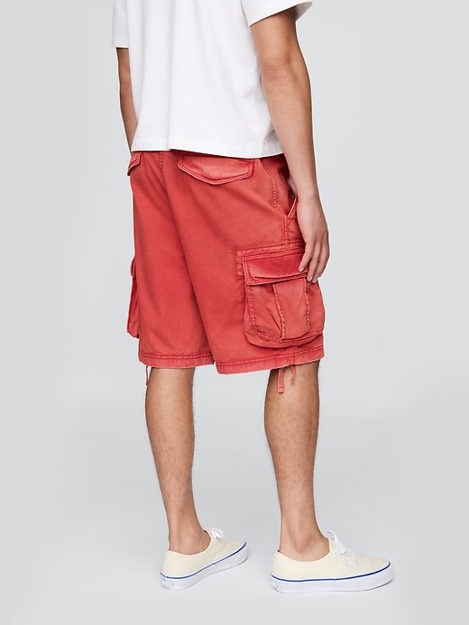 Image number 4 showing, Twill Cargo Baggy Shorts