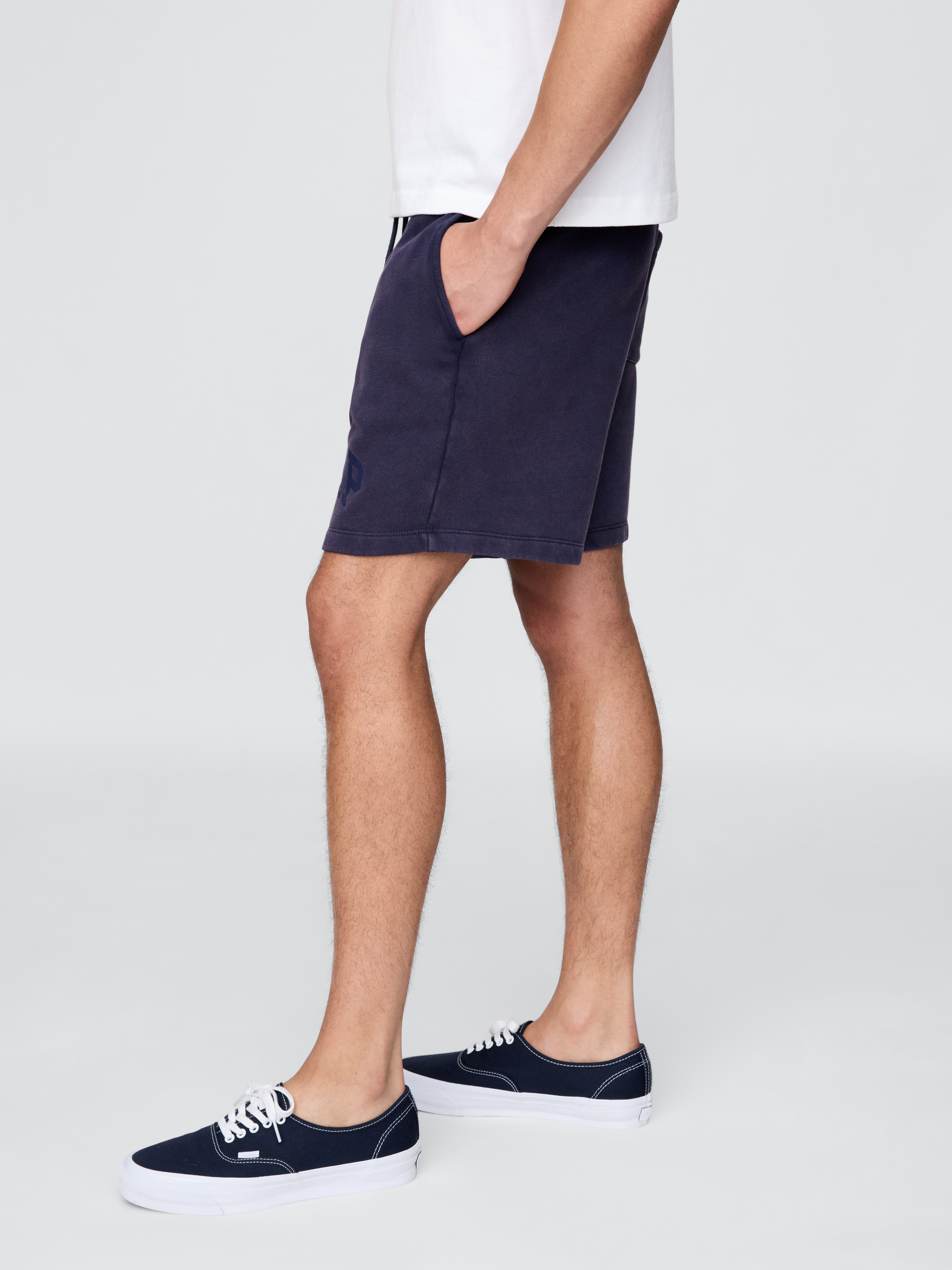 VintageSoft Gap Logo Sweat Shorts - Blue - View 29