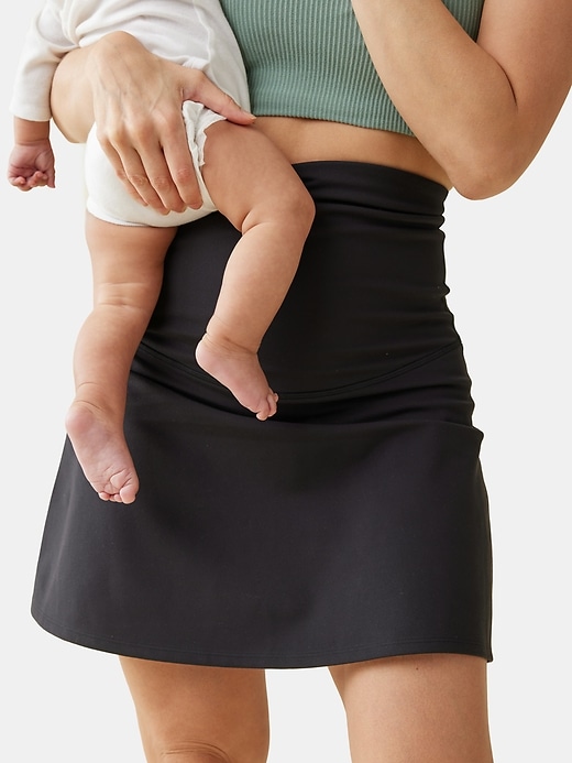 Image number 7 showing, Ingrid and Isabel The New Mama Black Postpartum Support Skort