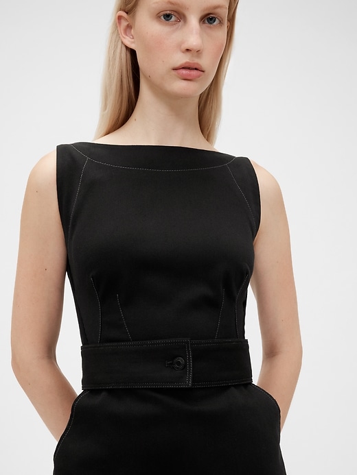 Image number 8 showing, GapStudio Seamed Denim Dress