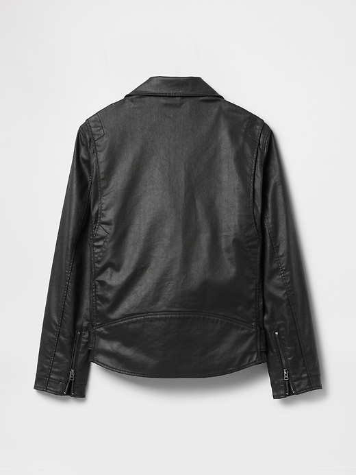 Image number 8 showing, GapStudio Coated Denim Moto Jacket