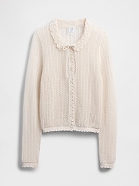 Gap × DÔEN Linen-Blend Pointelle Cardigan