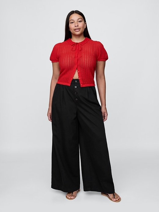 Image number 5 showing, Gap × DÔEN High Rise Pleated Trousers