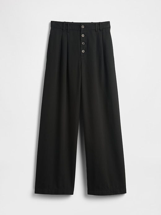 Image number 7 showing, Gap × DÔEN High Rise Pleated Trousers