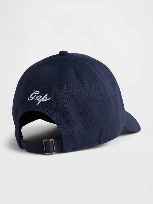 2 of 8 showing, with the color Navy blue of product Gap × DÔEN Organic Cotton Logo Baseball Hat