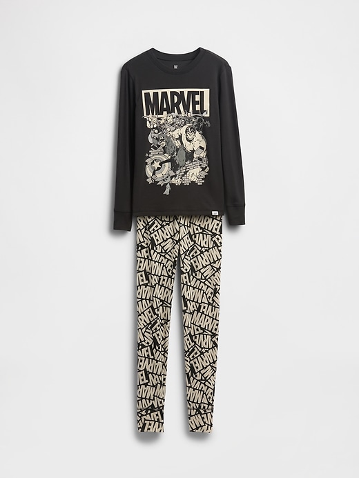 Image number 1 showing, Kids Marvel Organic Brushed Cotton PJ Set