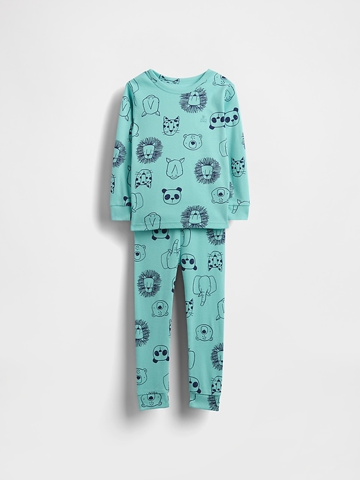 Image number 1 showing, Baby & Toddler Organic Brushed Cotton PJ Set