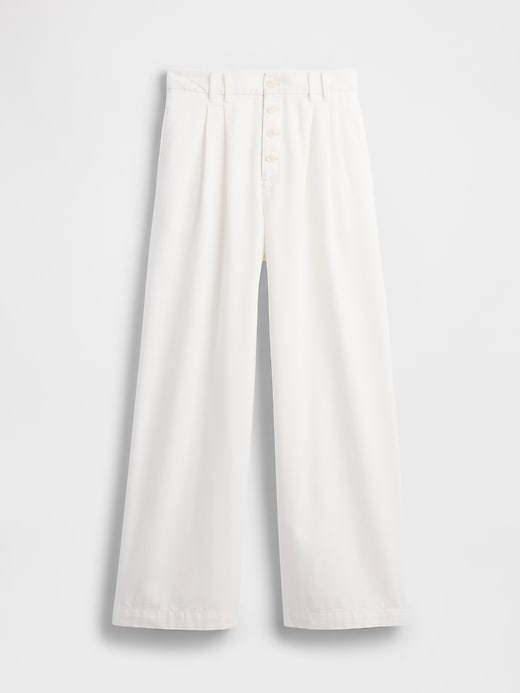 Image number 7 showing, Gap × DÔEN High Rise Pleated Trousers