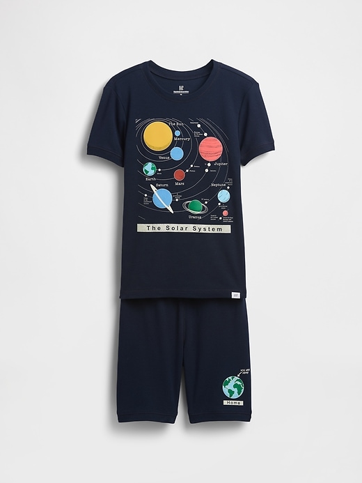 Image number 1 showing, Kids Organic Brushed Cotton PJ Set