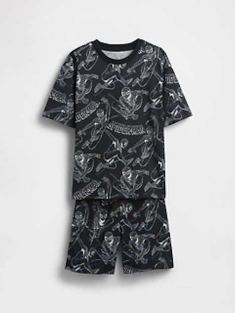 Kids Marvel Recycled Spider-Man PJ Short Set