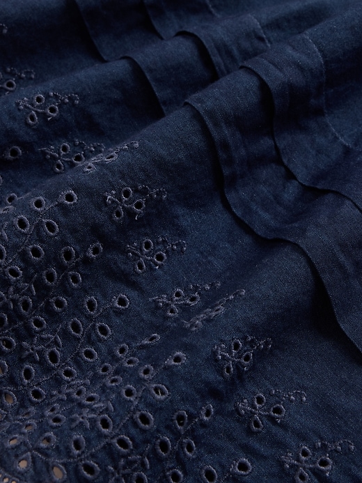 Image number 4 showing, Gap × DÔEN Eyelet Midi Skirt