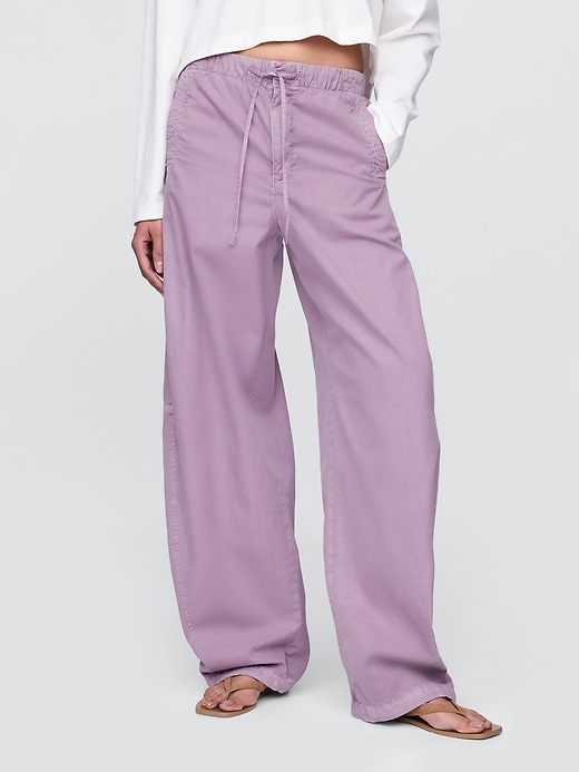 Image number 2 showing, Mid Rise Barrel Parachute Pants