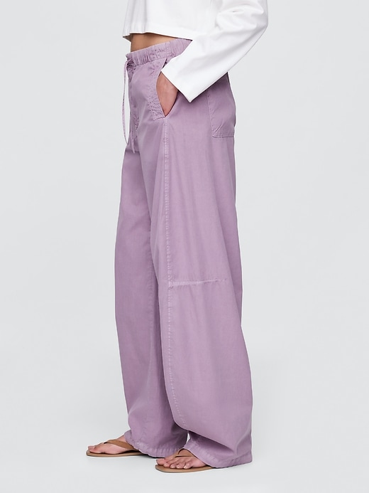 Image number 3 showing, Mid Rise Barrel Parachute Pants