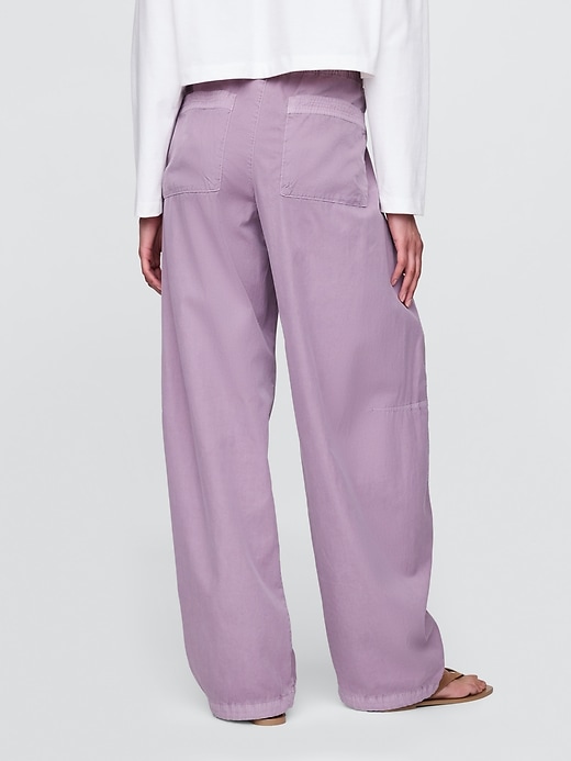 Image number 4 showing, Mid Rise Barrel Parachute Pants