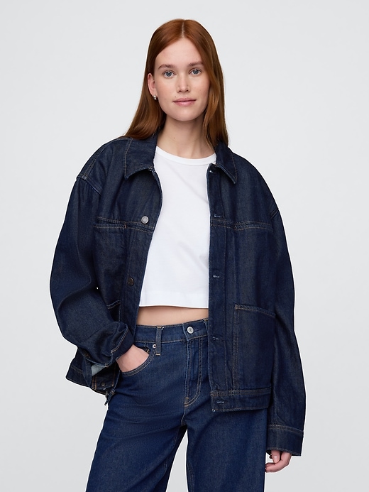 Image number 5 showing, UltraSoft Boxy Icon Denim Jacket