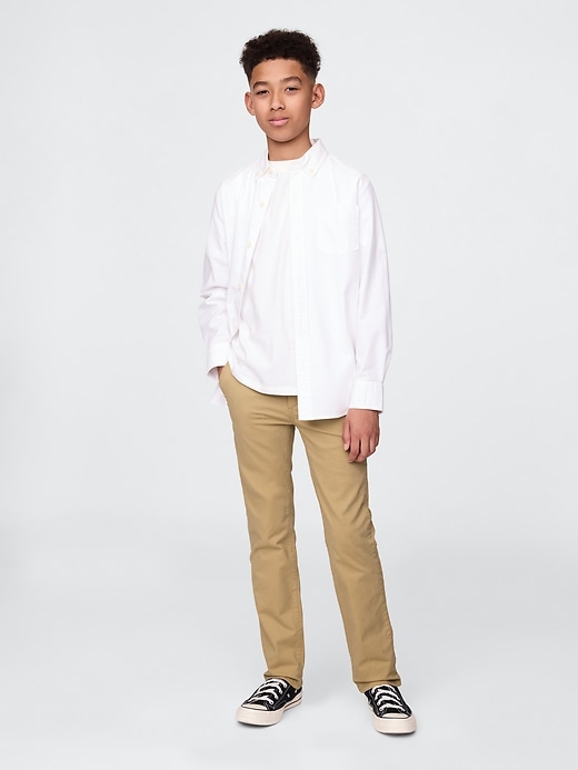 Image number 1 showing, Kids Uniform Straight-Fit Stretch Khakis