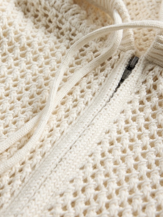 Image number 5 showing, Crochet Zip Hoodie