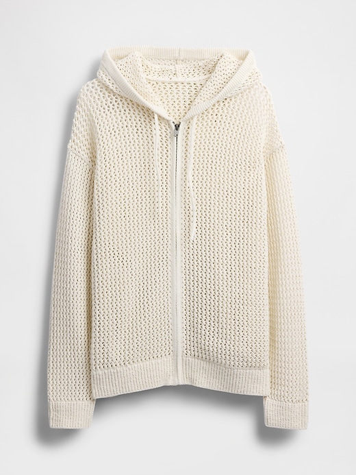 Image number 8 showing, Crochet Zip Hoodie