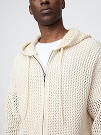 Crochet Zip Hoodie
