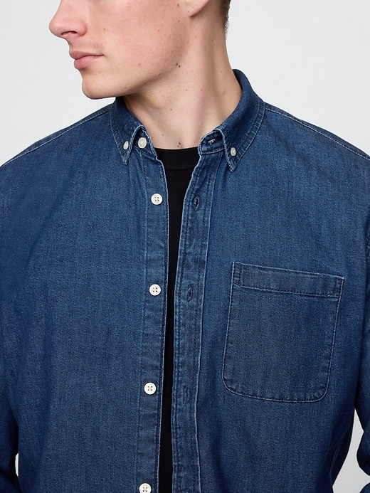 Image number 4 showing, Denim Pocket Shirt