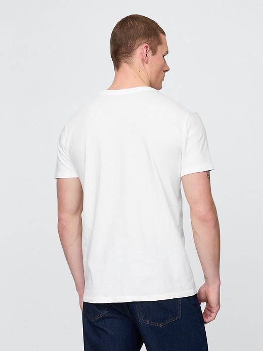 Image number 3 showing, Cotton Jersey V-Neck T-Shirt