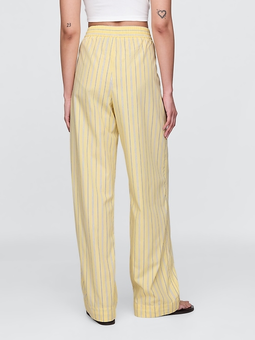 Image number 4 showing, Organic Cotton Poplin Easy Wide-Leg Pants