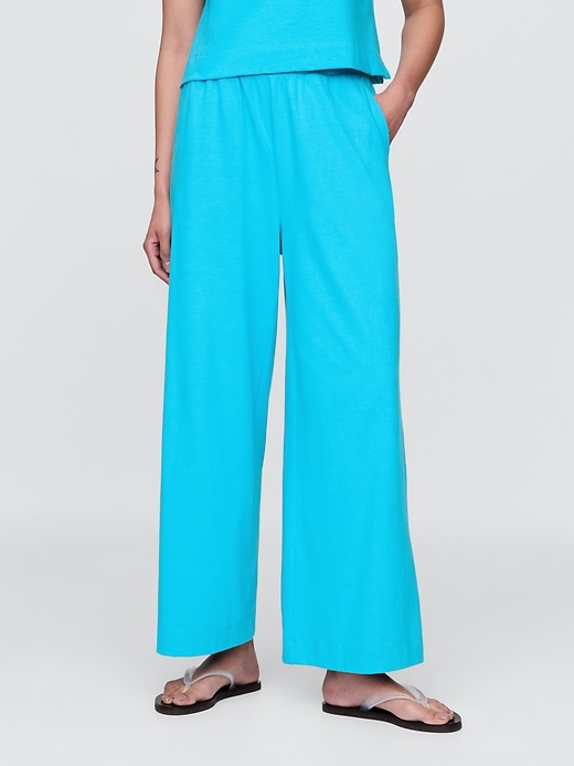 Image number 2 showing, Heavyweight Organic Cotton Wide-Leg Pants