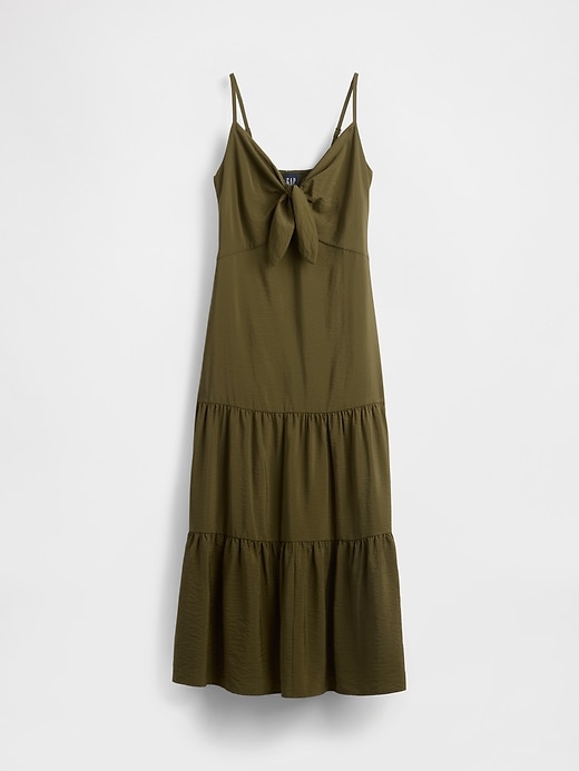 Image number 6 showing, Tie-Front Tiered Maxi Dress