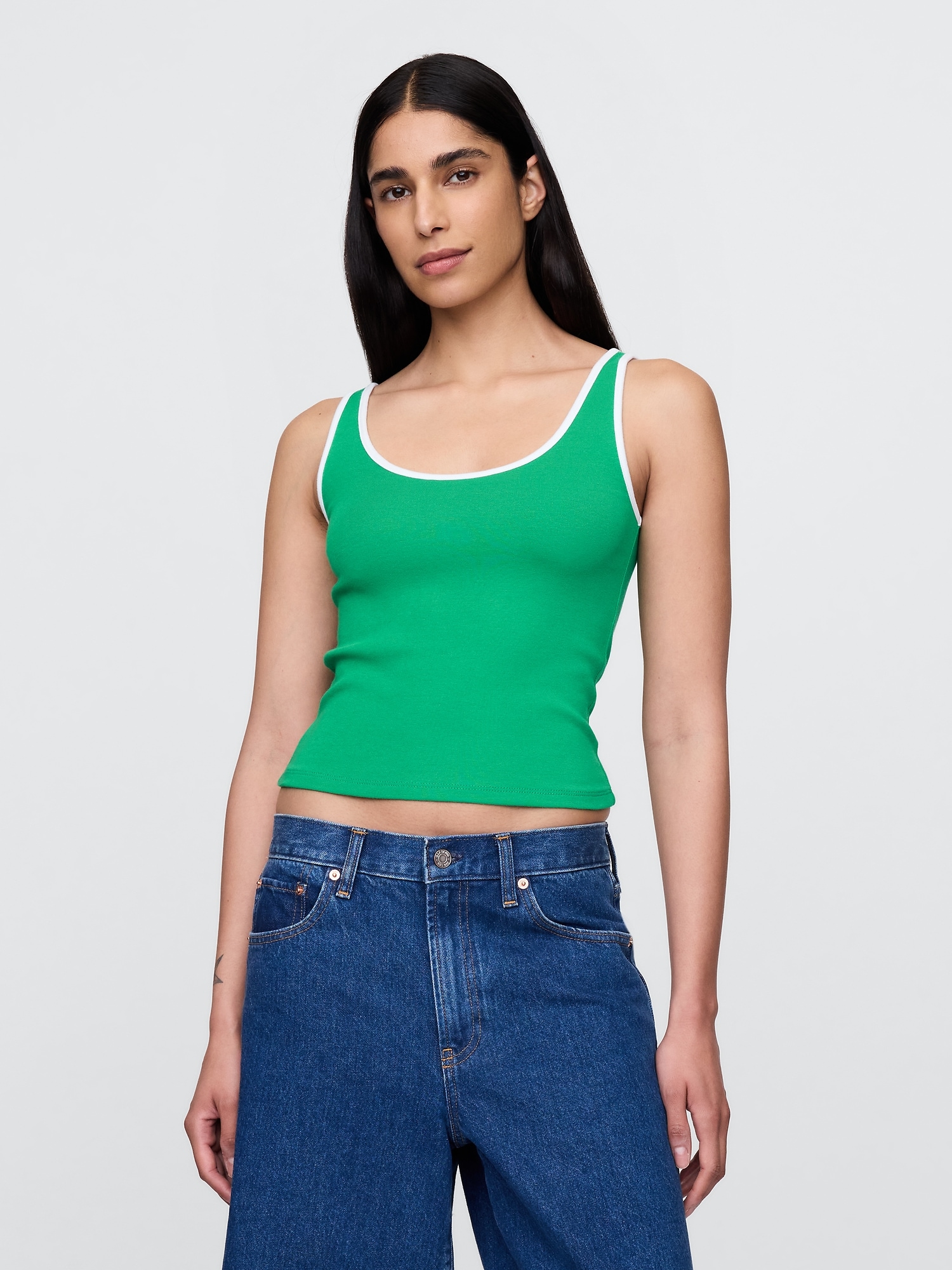 Modern Cropped Tank Top