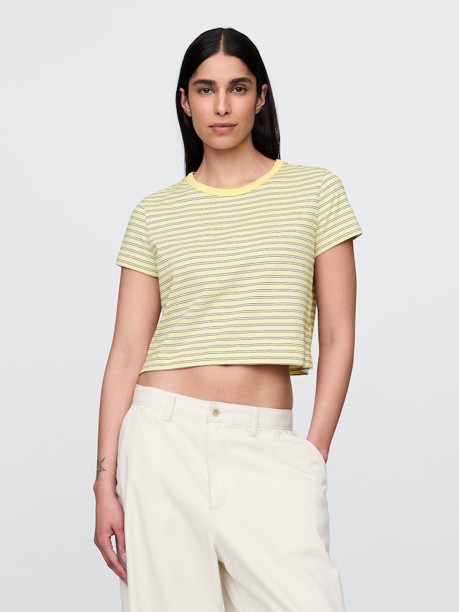 Organic Cotton VintageSoft Cropped T-Shirt