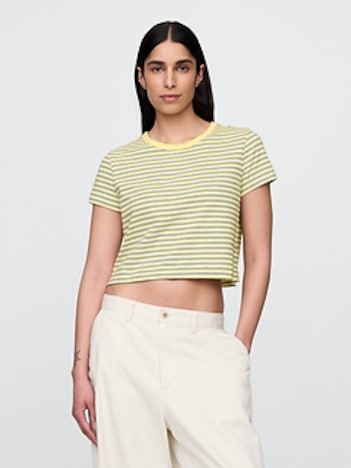 Organic Cotton VintageSoft Crop T-Shirt