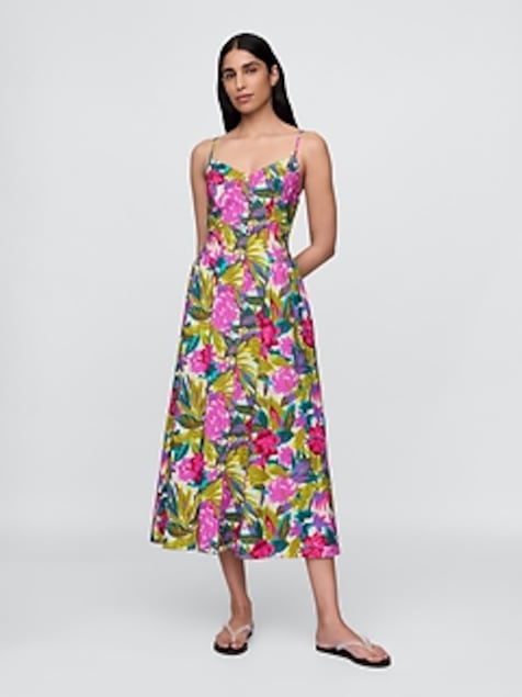 Floral V-Neck Maxi Dress