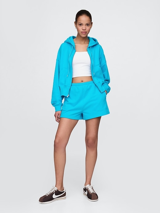 Image number 3 showing, Heavyweight French Terry Oversized Zip Wedge Hoodie
