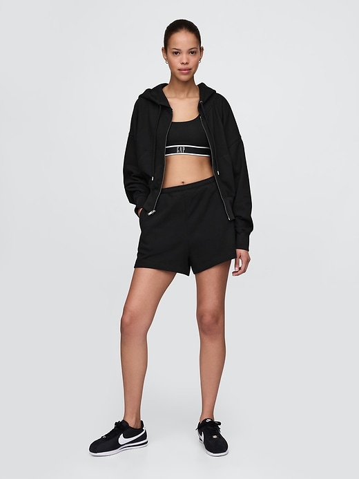 Image number 3 showing, Heavyweight French Terry Oversized Zip Wedge Hoodie