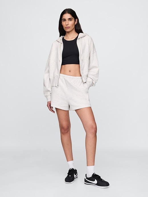 Image number 3 showing, Heavyweight French Terry Oversized Zip Wedge Hoodie