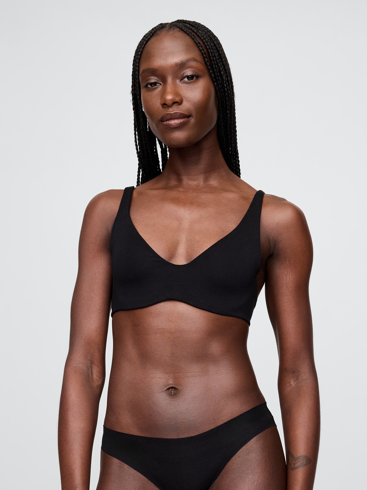 Organic Stretch Cotton Unlined Bra