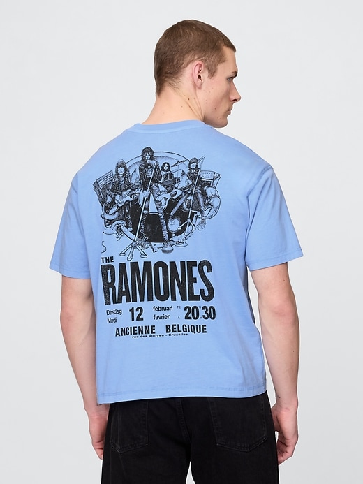 Image number 2 showing, Heavyweight Cropped Ramones Graphic T-Shirt