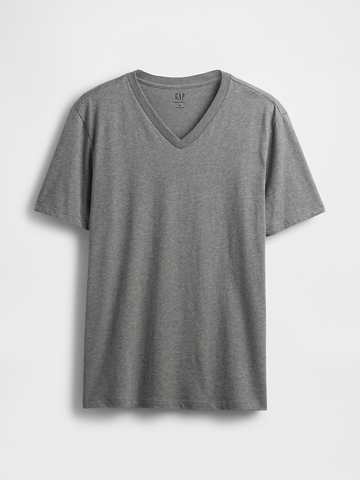 Image number 5 showing, Cotton Jersey V-Neck T-Shirt