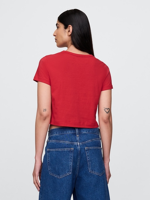 Image number 3 showing, Organic Cotton VintageSoft Cropped T-Shirt