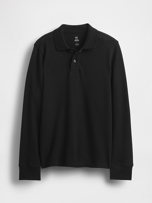 Image number 2 showing, Kids Organic Cotton Uniform Polo Shirt