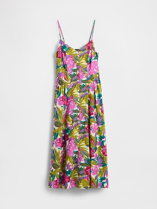 Image number 6 showing, Floral V-Neck Midi Dress